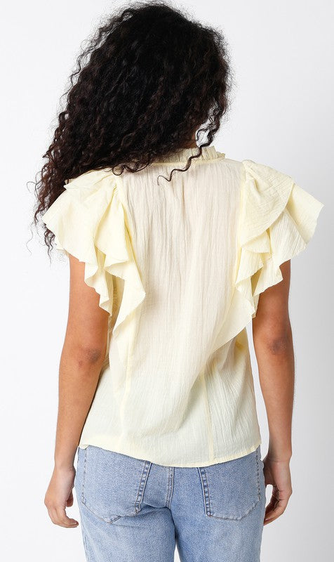 Janelle Light Yellow Top