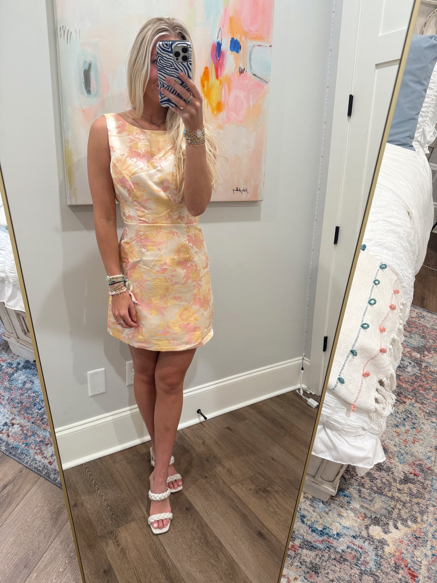 Olivia Jacquard Dress