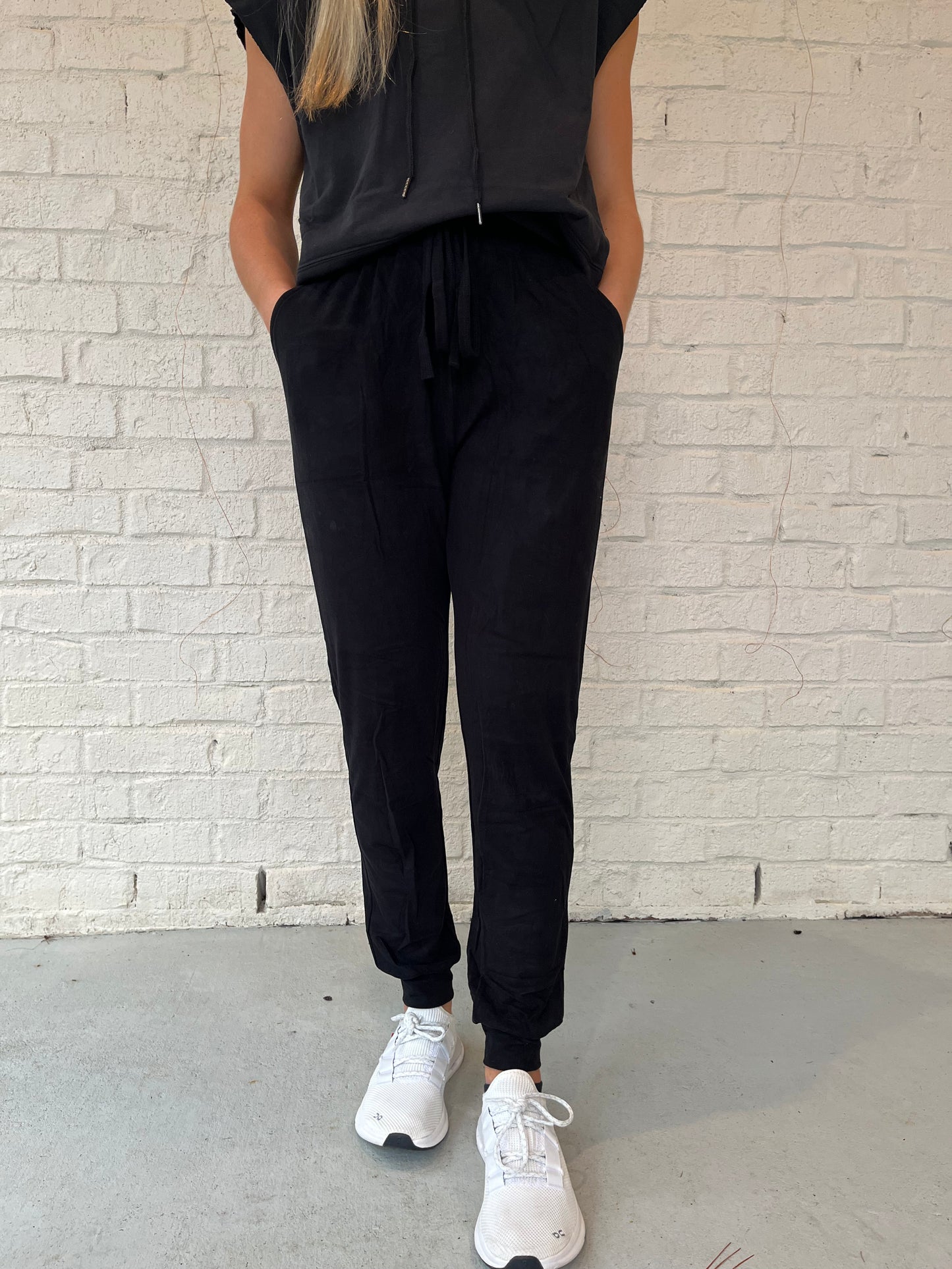 Black Soft Touch Relaxed Joggers