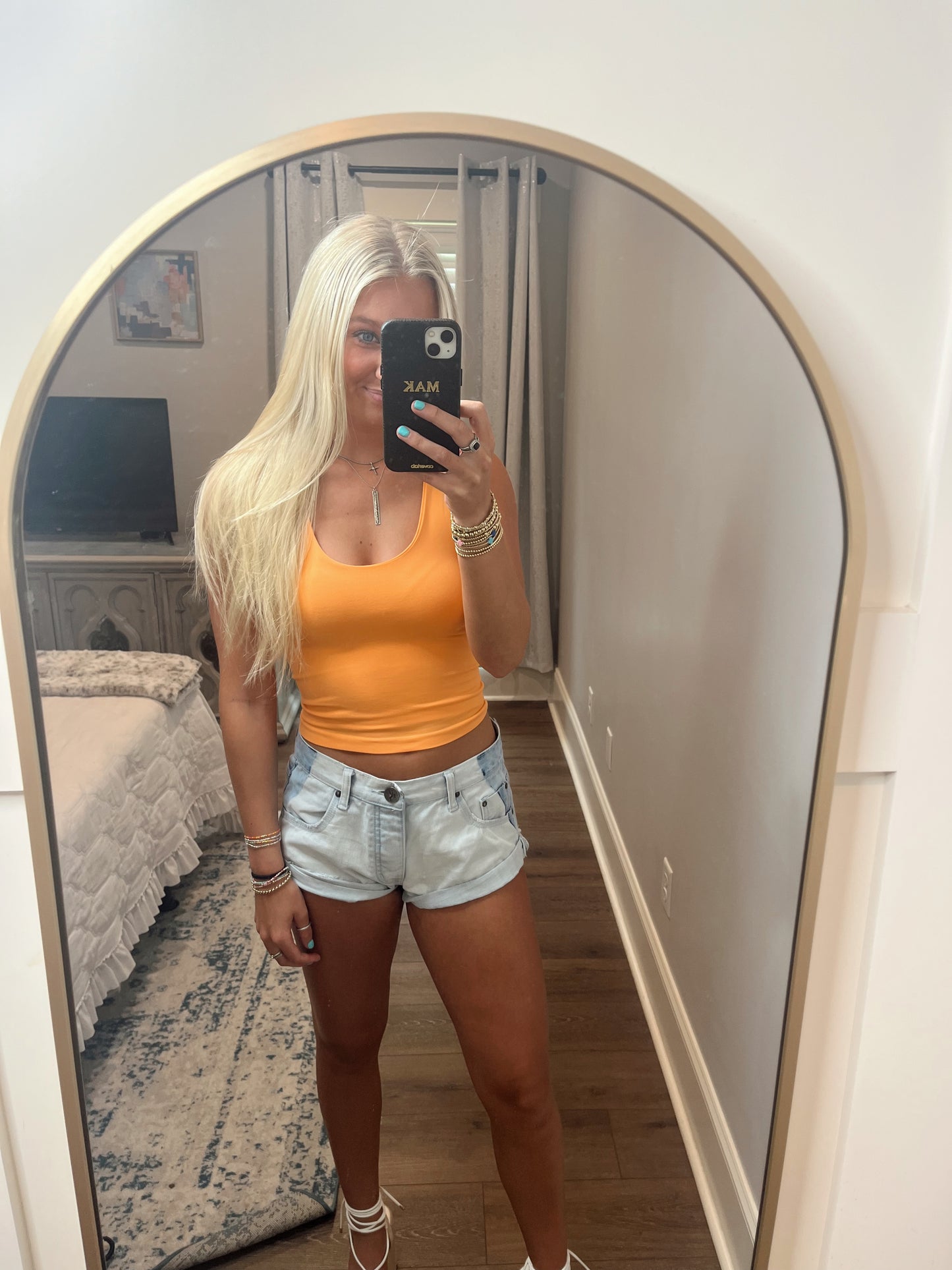 Take Two Tank Neon Orange