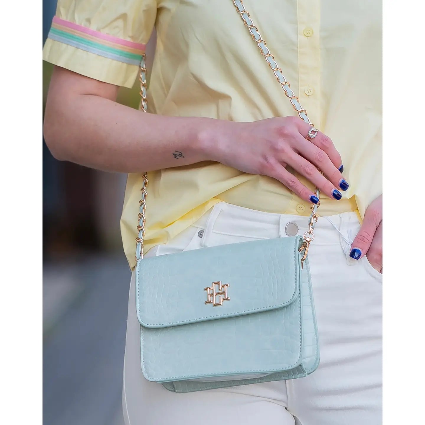 Evelyn Crossbody Mint - Caroline Hill