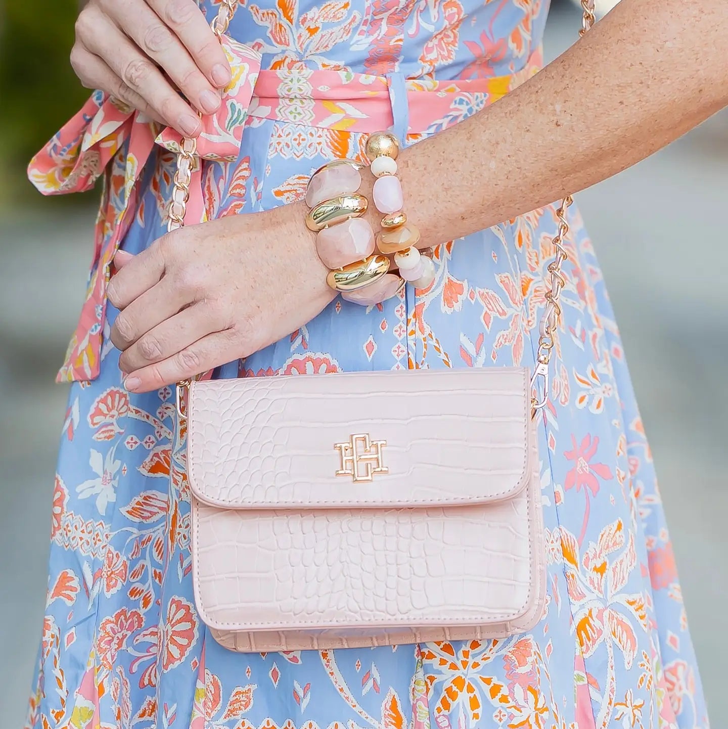 Evelyn Crossbody Blush - Caroline Hill