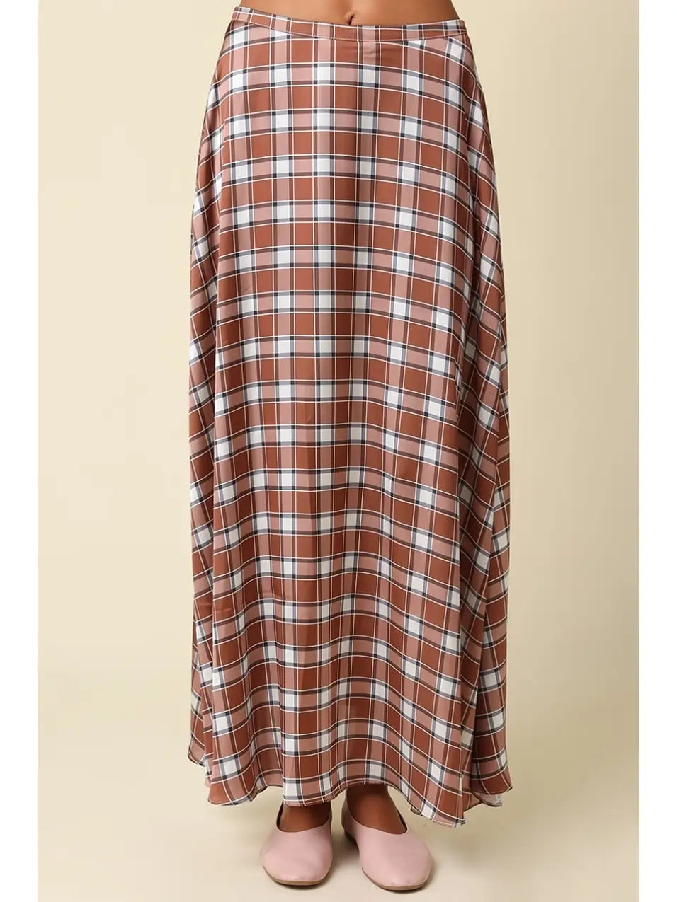 Claire Satan Maxi Skirt