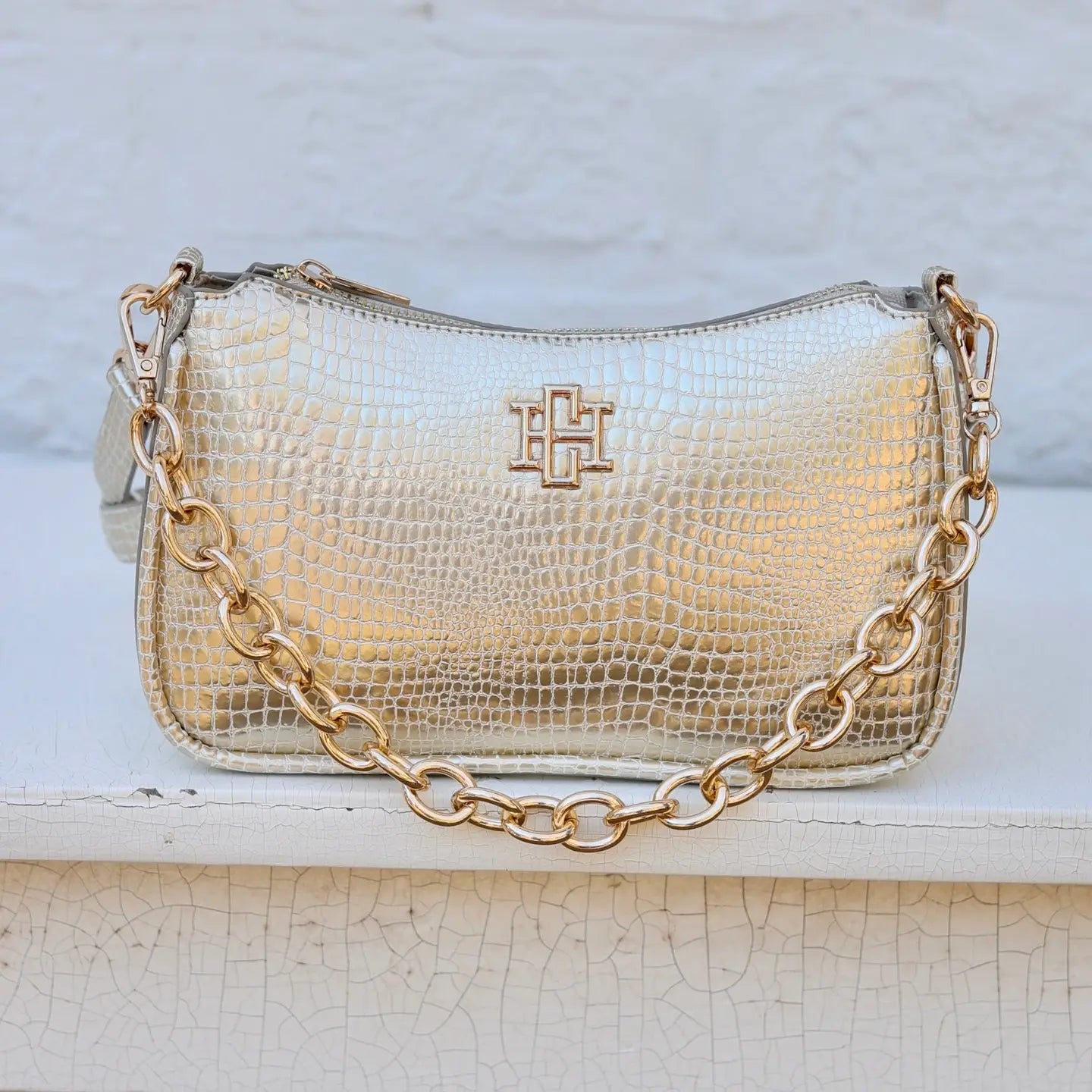 Joan Crossbody Gold - Caroline Hill