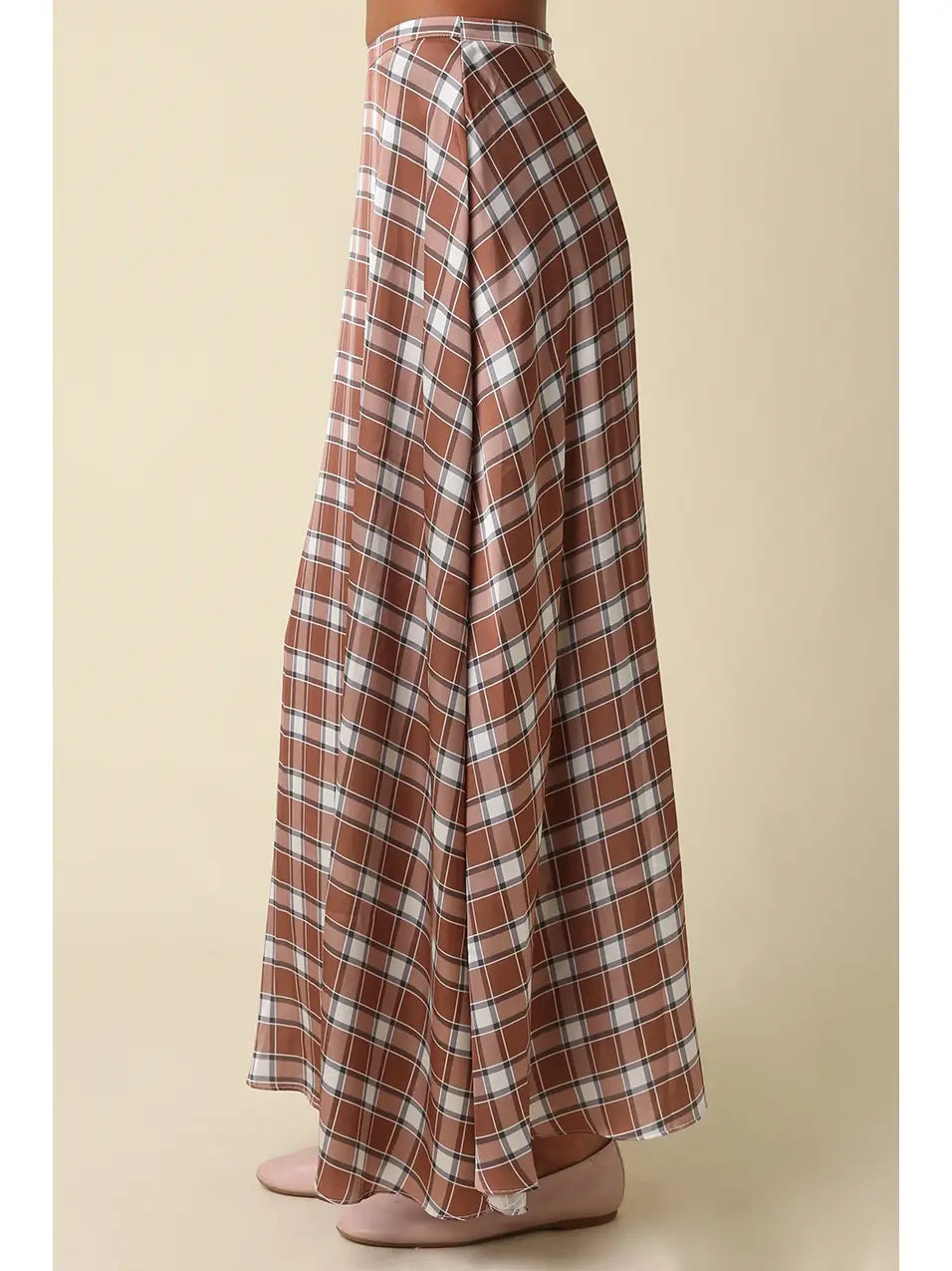 Claire Satan Maxi Skirt