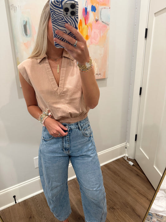 Anniston Top - Taupe