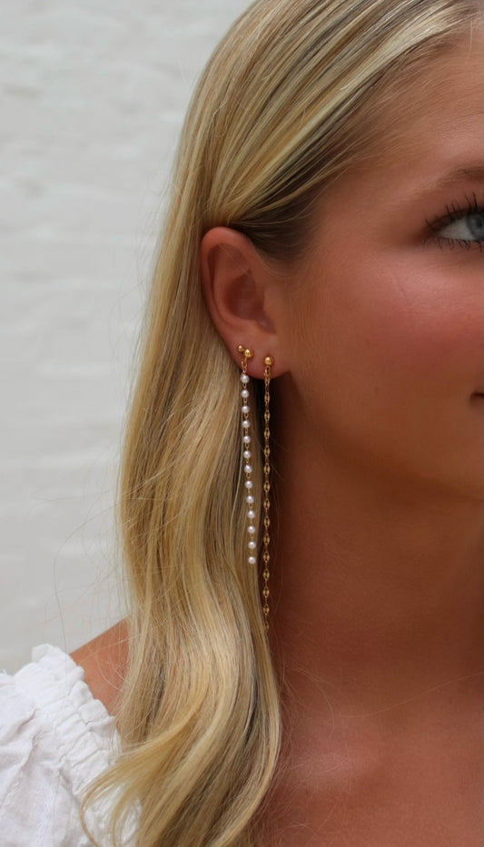 Gold Chain Duster Earrings