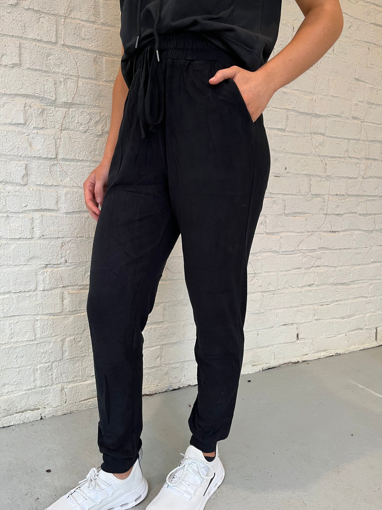 Black Soft Touch Relaxed Joggers