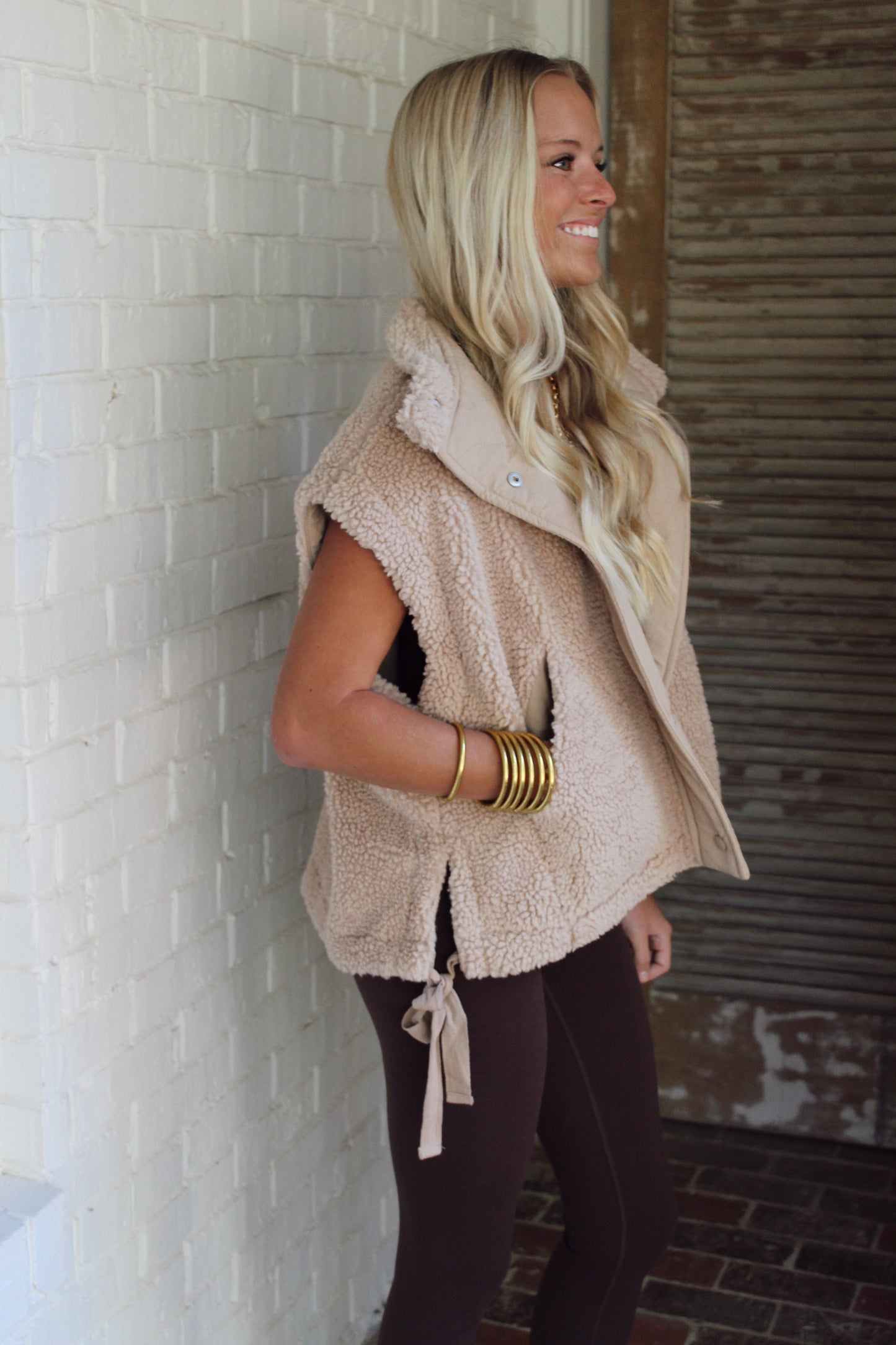 Karlie Oversized Sherpa Vest