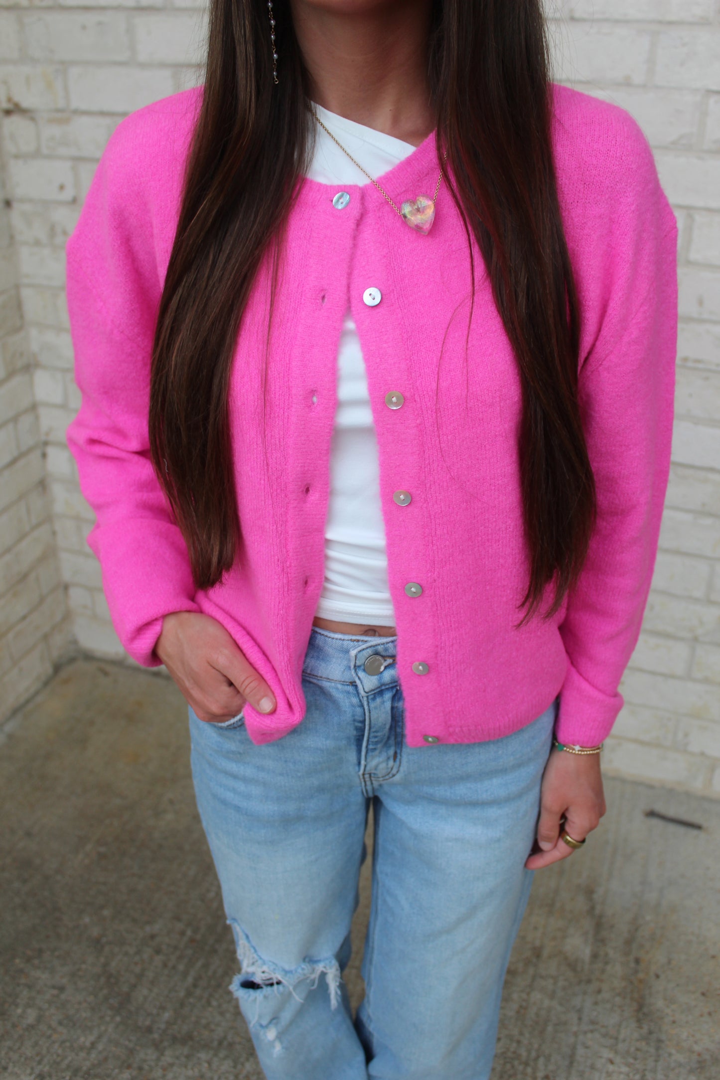 Charlotte Cardigan - Pink