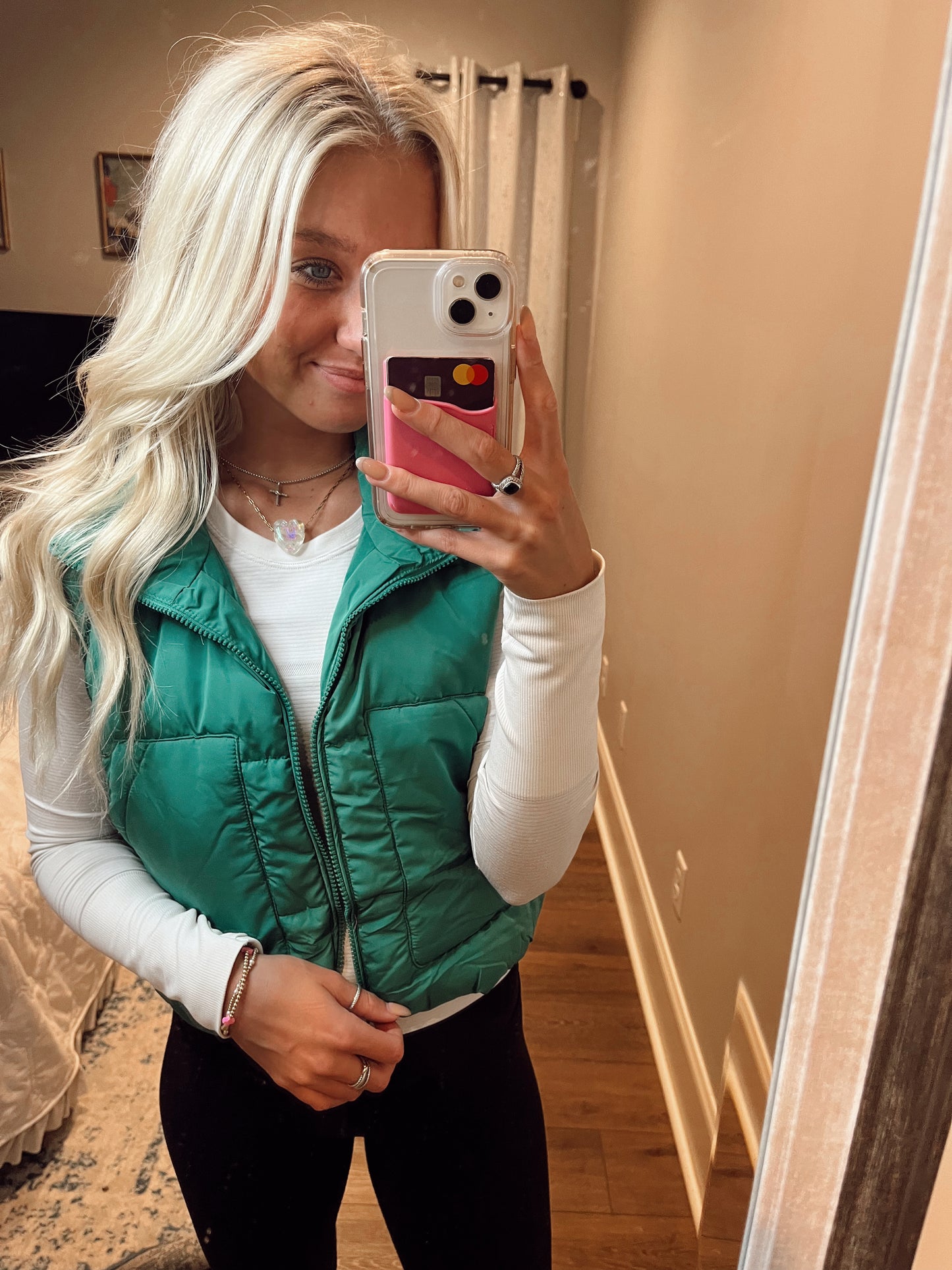 Green Puffer Vest