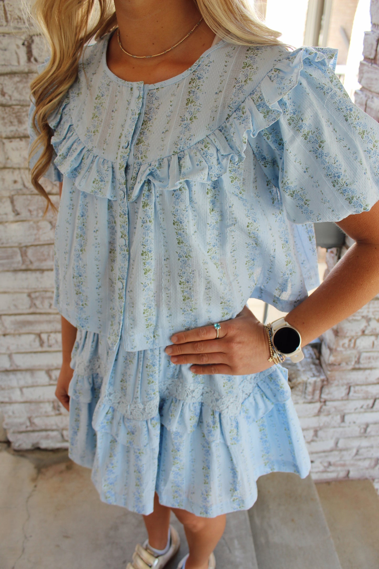 Mia Floral Set - Blue