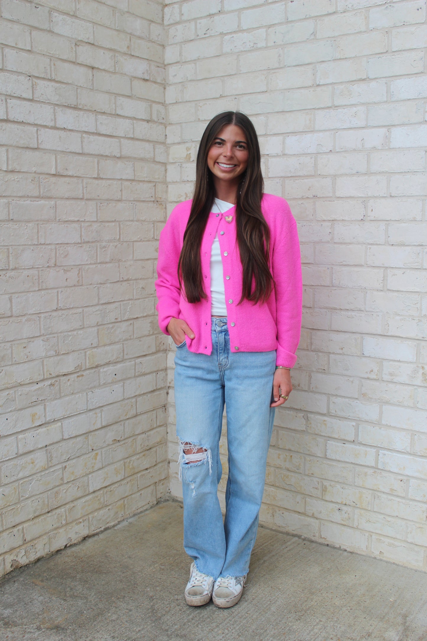 Charlotte Cardigan - Pink