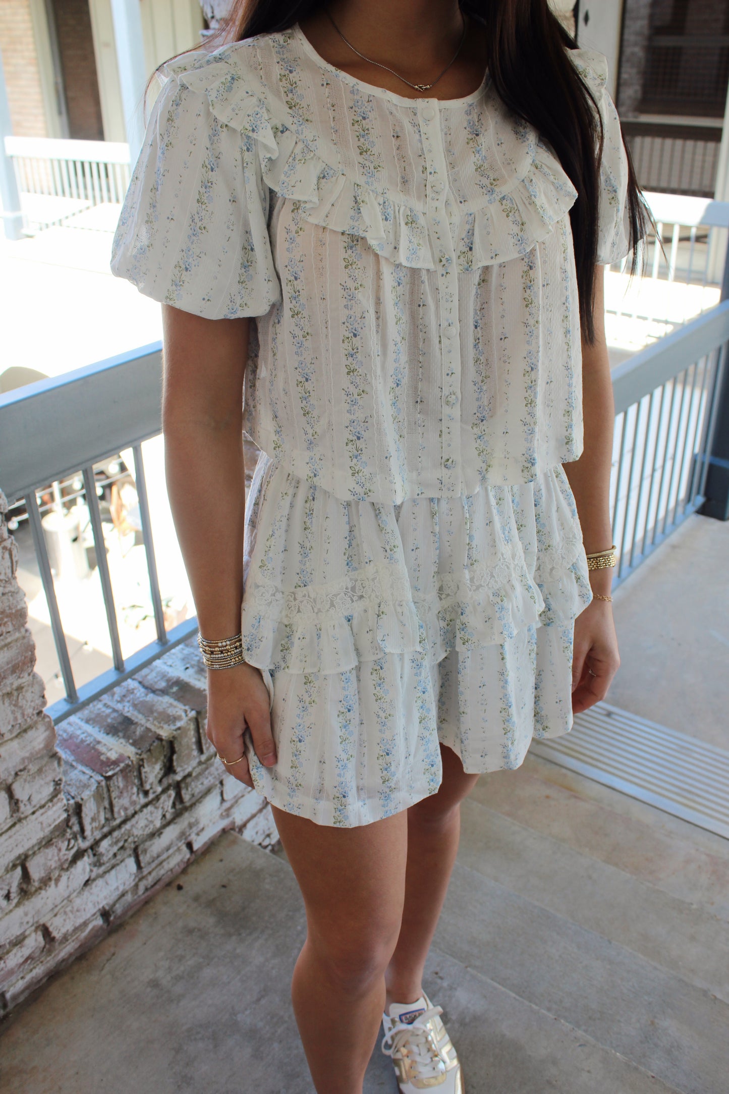 Mia Floral Set - White