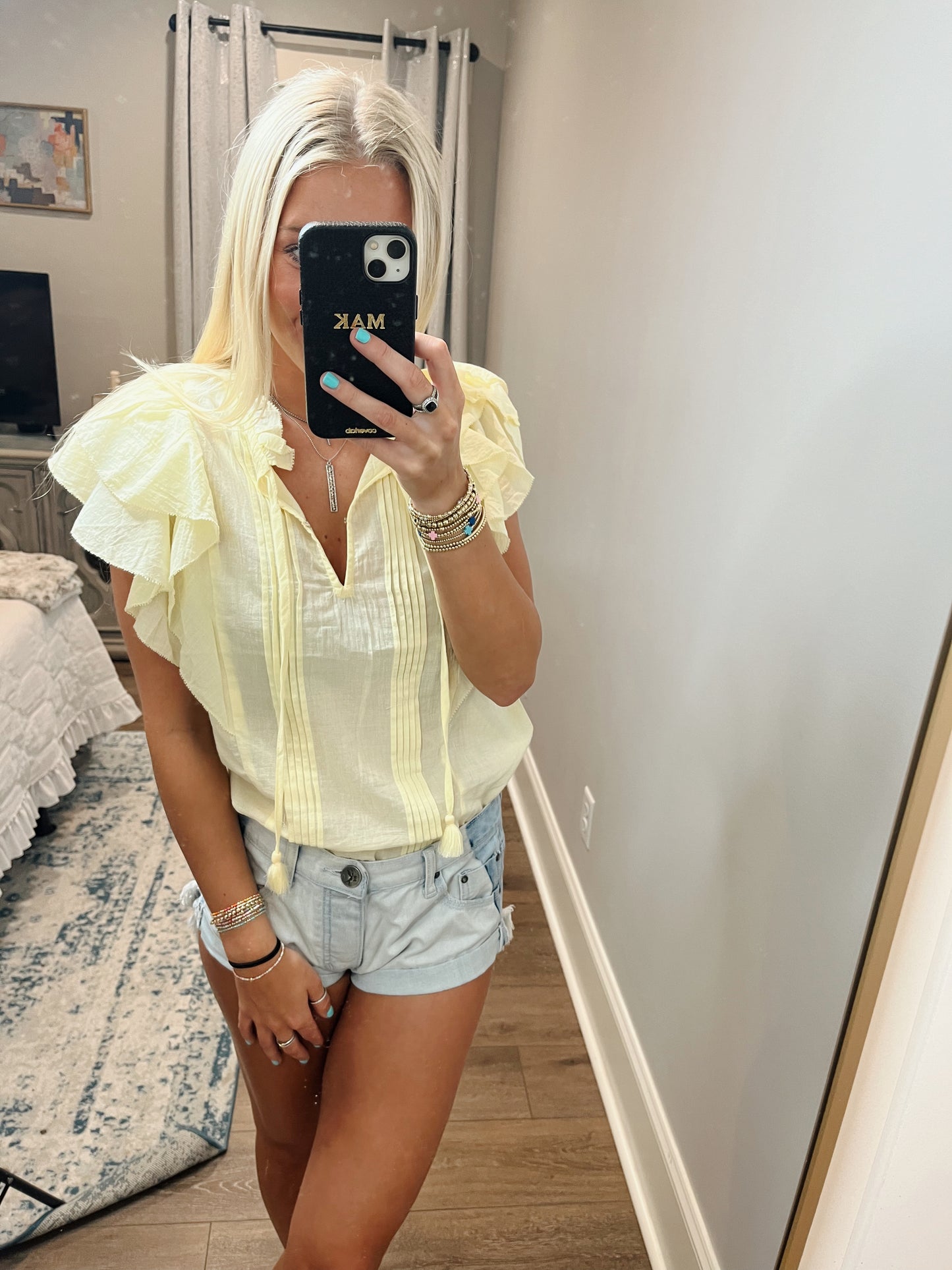 Janelle Light Yellow Top