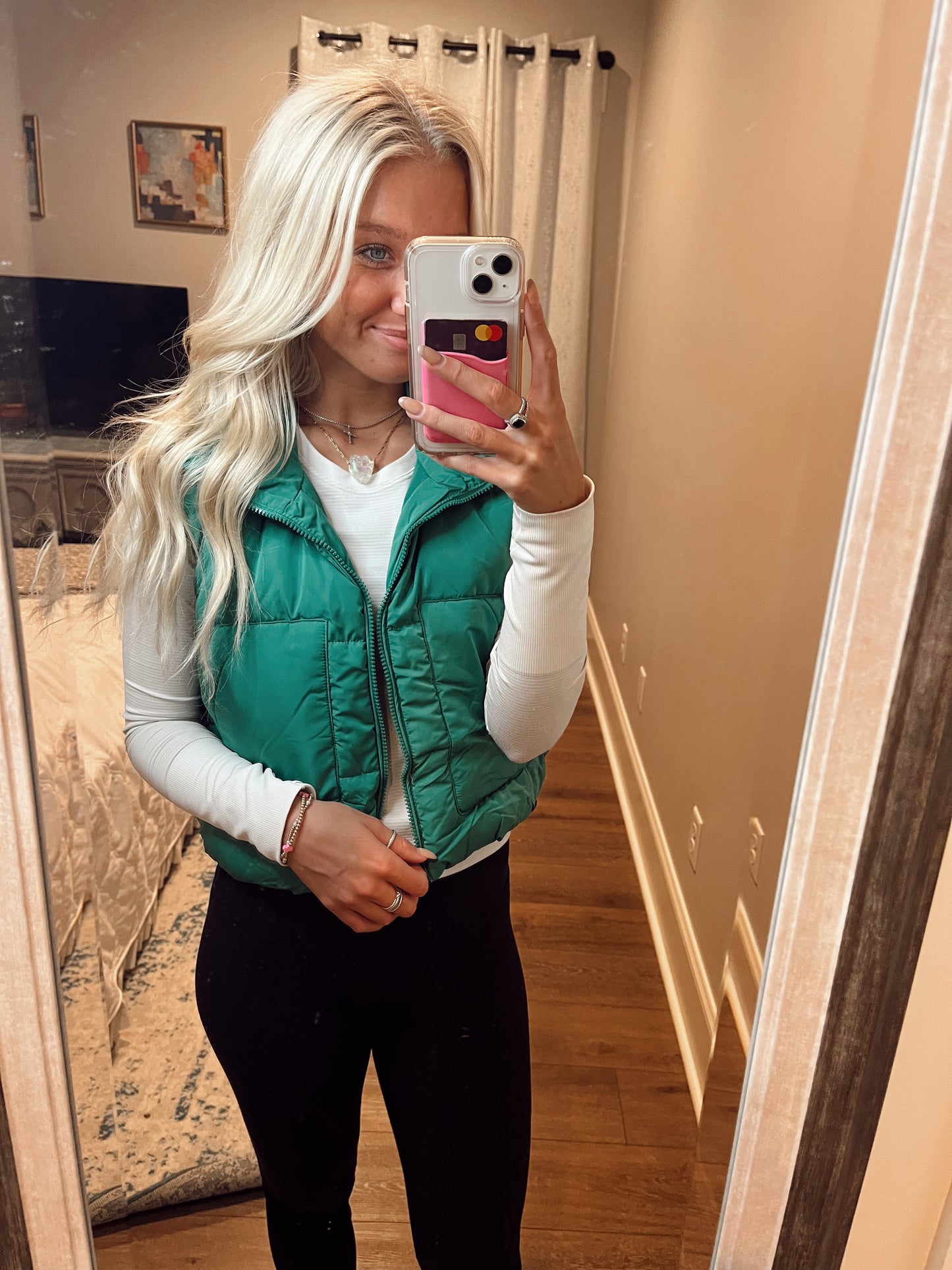 Green Puffer Vest