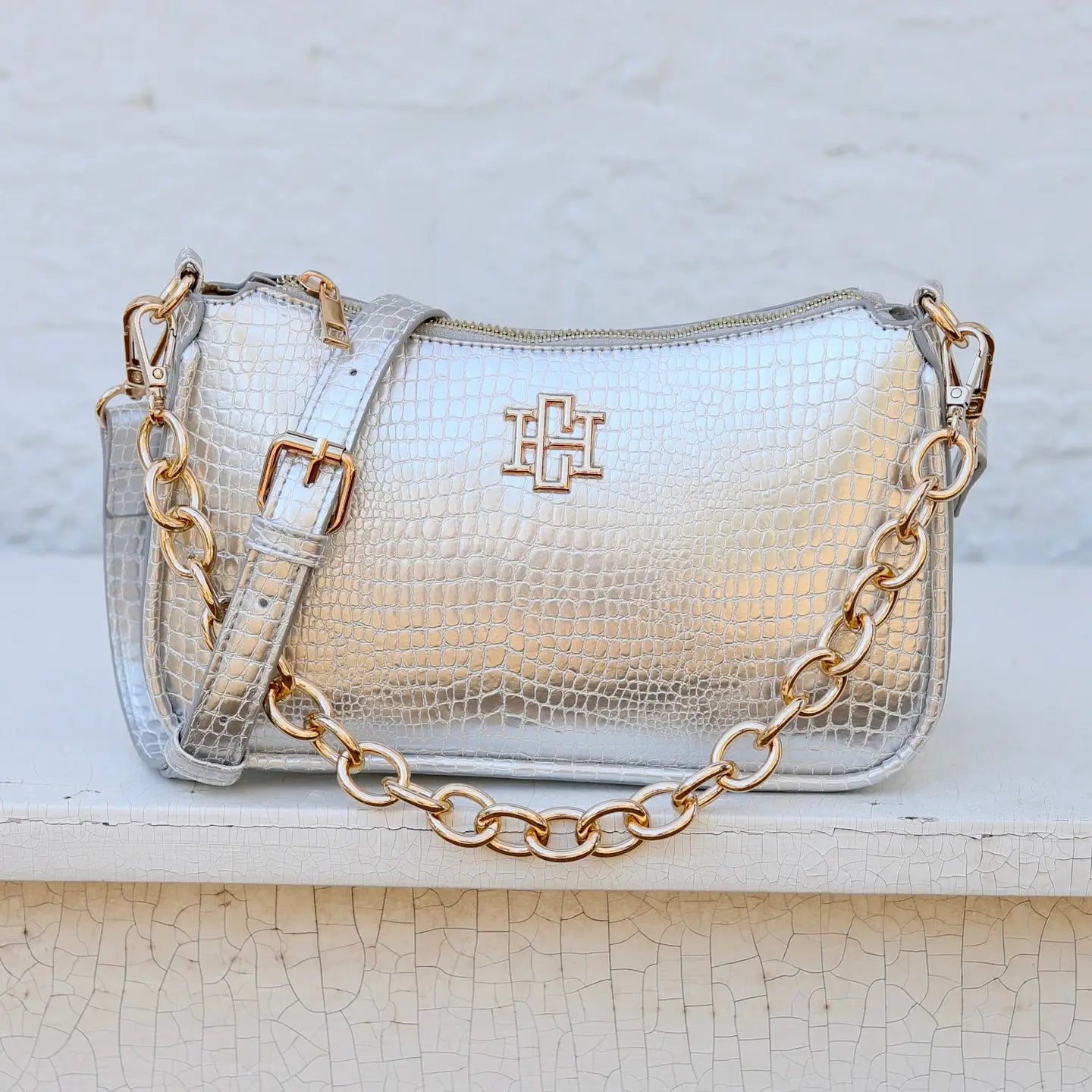 Joan Crossbody Silver - Caroline Hill