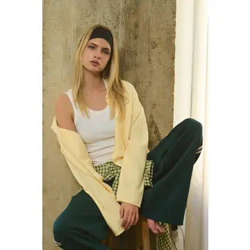 Charlie Button Down Cardigan - Yellow